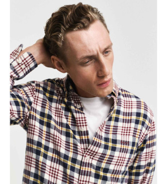 Gant Regular Fit Flanell Kariertes Hemd mehrfarbig