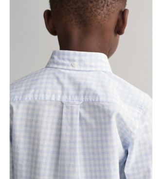 Gant Vichy Shield Plaid Poplin Shirt blue