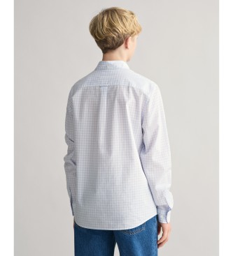 Gant Vichy Shield Teens blau kariertes Popeline-Hemd