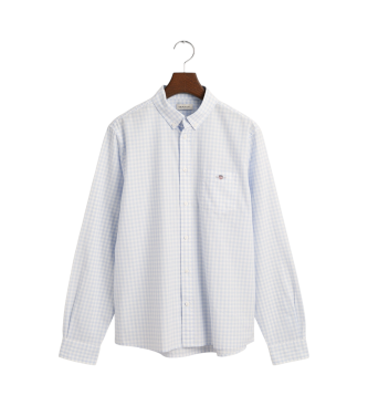 Gant Vichy Shield Teens blue checked poplin shirt