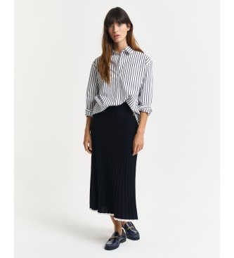 Gant Camisa clssica de popelina s riscas azul-marinho de corte descontrado