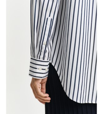 Gant Camisa clssica de popelina s riscas azul-marinho de corte descontrado