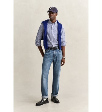 Gant Camicia in popeline a righe blu