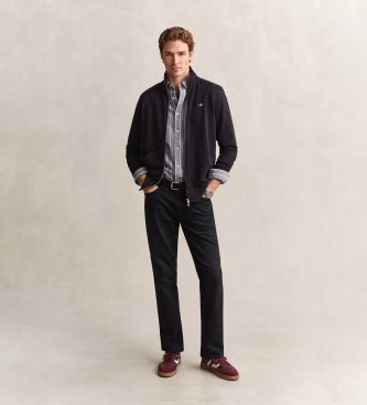 Gant Chemise en popeline chinée à rayures grises