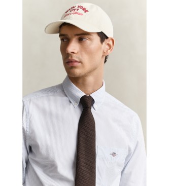 Gant Camicia in popeline Regular Fit a righe azzurro chiaro