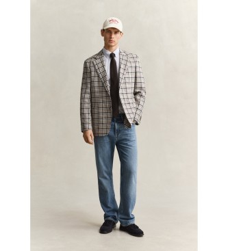 Gant Camicia in popeline Regular Fit a righe azzurro chiaro
