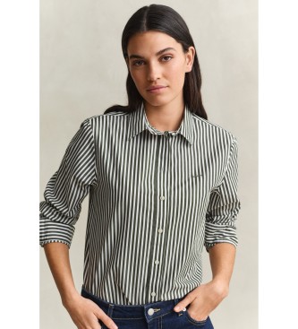Gant Camisa de listras verde