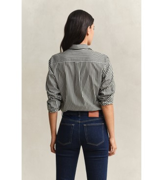 Gant Camisa de listras verde