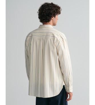 Gant Oversized poplin striped shirt Compact
