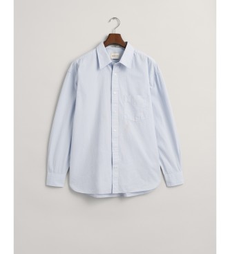 Gant Camisa compacta de popelina oversized azul