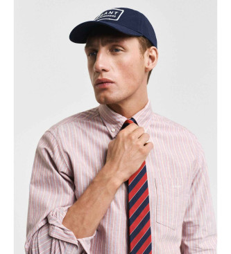 Gant Klassisk regular fit stribet Oxford-skjorte rd