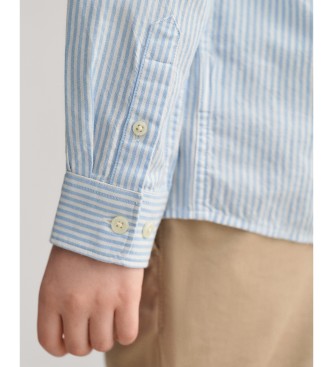 Gant Shield Striped Oxford Shirt blue