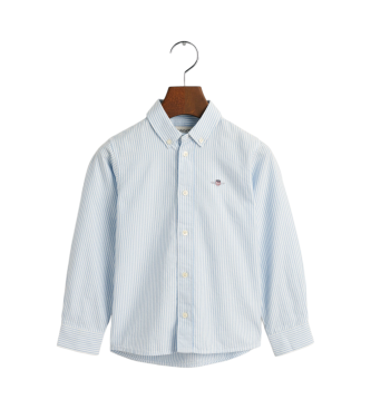 Gant Shield Striped Oxford Shirt blue