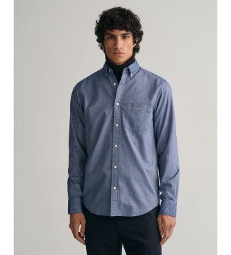 Gant Regular Fit Oxford Hemd blau