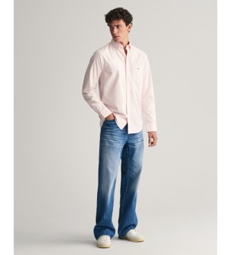 Gant Camisa Oxford Regular Fit rosa