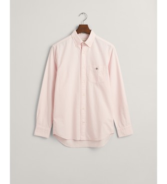 Gant Camisa Oxford de ajuste regular rosa