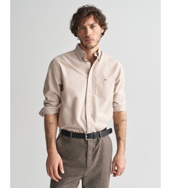 Gant Camicia Oxford beige dalla vestibilit regolare