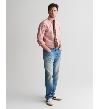 Gant Camisa Oxford de ajuste regular vermelha