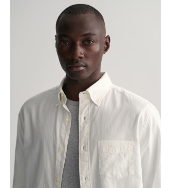 Gant Camicia Oxford bianca d'archivio dalla vestibilit regolare