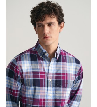 Gant Srajca Oxford Regular Fit Archive Checked Shirt modra