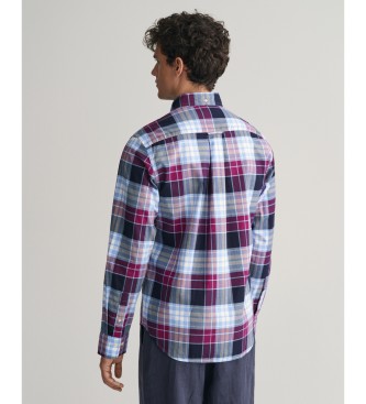 Gant Srajca Oxford Regular Fit Archive Checked Shirt modra