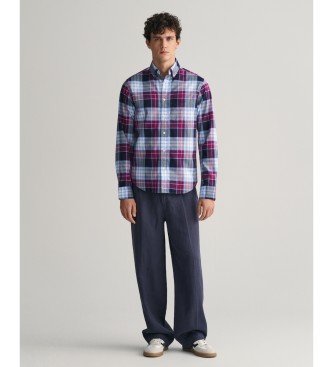 Gant Srajca Oxford Regular Fit Archive Checked Shirt modra