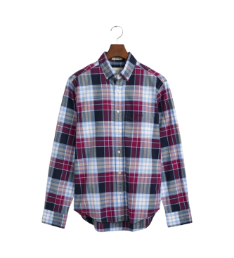 Gant Camicia Oxford a quadri blu archivio dalla vestibilit regolare