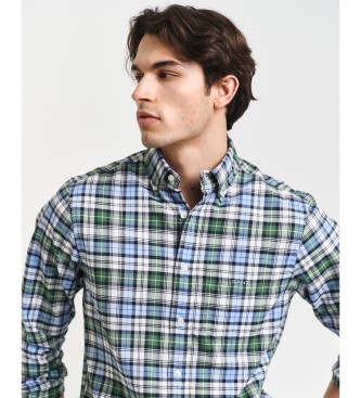 Gant Camicia Oxford a quadri blu archivio dalla vestibilit regolare