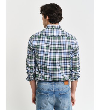 Gant Camicia Oxford a quadri blu archivio dalla vestibilit regolare