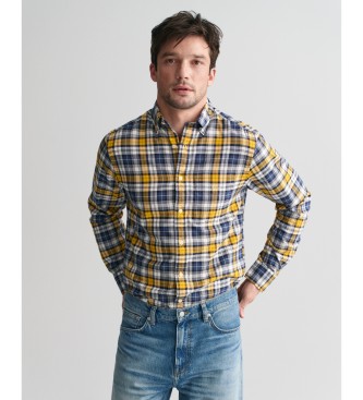 Gant Camisa Oxford Regular Fit Archive a cuadros amarillo, marino