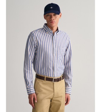 Gant Oxford-Hemd Regular Fit Archiv gestreift wei, blau