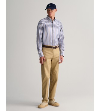 Gant Oxford-Hemd Regular Fit Archiv gestreift wei, blau