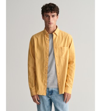 Gant Srajca Oxford Regular Fit Archive z rumenimi črtami