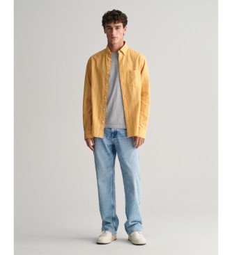 Gant Srajca Oxford Regular Fit Archive z rumenimi črtami
