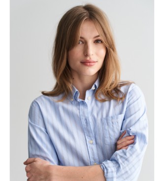 Gant Camicia Oxford a righe blu archivio dalla vestibilit regolare