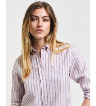 Gant Camicia d'archivio vestibilit regolare in Oxford a righe rosa