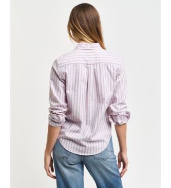 Gant Camicia d'archivio vestibilit regolare in Oxford a righe rosa