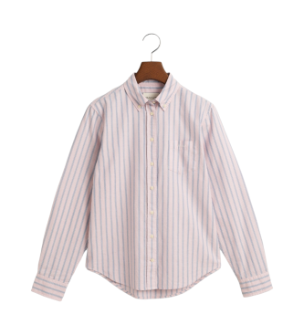 Gant Regular Fit Oxford Overhemd Archief Roze Gestreept