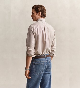 Gant Chemise Oxford Regular Fit Classique Beige