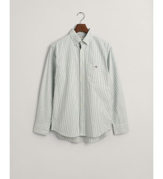 Gant Regular Fit Oxford-skjorte i grnne, fine striber