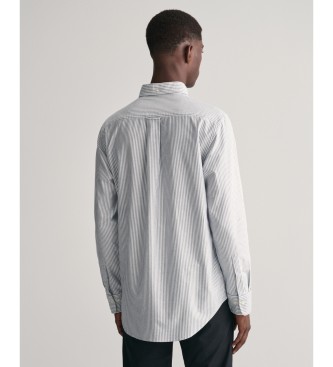 Gant Regular Fit Oxford-skjorte i bl, fine striber