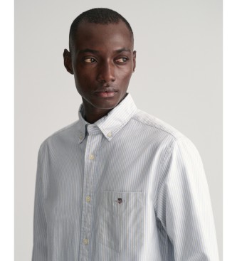Gant Oxfordskjorta i normal passform med bl fina rnder