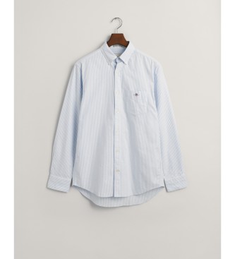 Gant Camisa Oxford de ajuste regular com riscas finas azuis