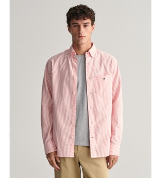 Gant Camicia Oxford vestibilit regolare a righe sottili rosa
