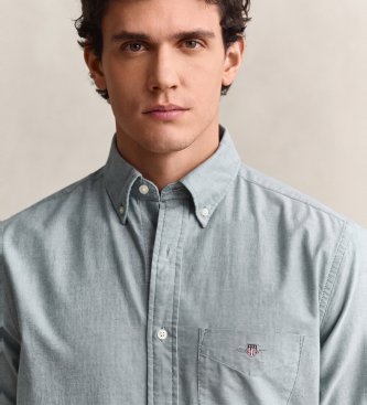 Gant Chemise Oxford Regular Fit Verte