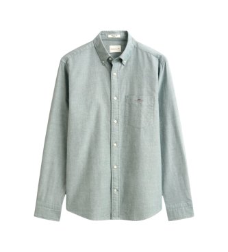 Gant Chemise Oxford Regular Fit Verte