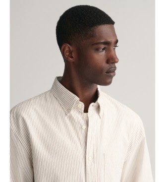 Gant Oxfordskjorta i avslappnad passform Arkiv randig Off-white randig