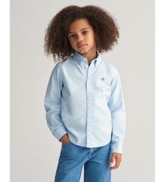 Gant Oxford Shield Kinder Overhemd Blauw