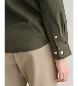 Gant Camicia con scudo Oxford verde