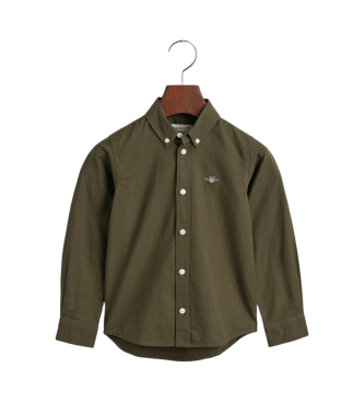 Gant Camicia con scudo Oxford verde